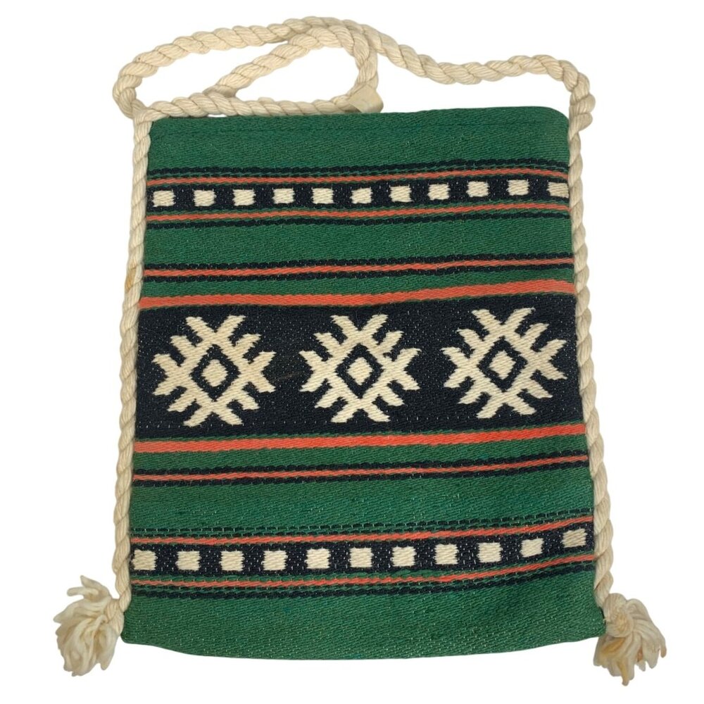 Handwoven Greek Shoulder Tote Geometric Hippie Bag Filopoulos Paschalidis Bros